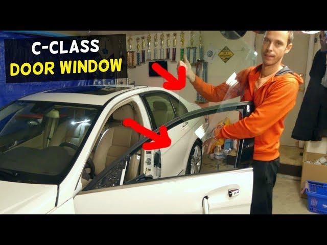 MERCEDES W204 FRONT DOOR WINDOW REPLACEMENT REMOVAL C200 C250 C300 C350 C220