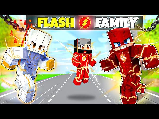 Raised By FLASH DAD In Minecraft (Hindi)