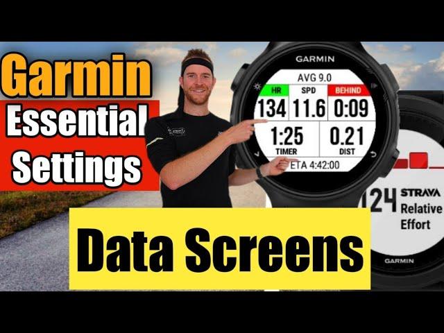 **Must have** Garmin Data Screen setup for Forerunner 245 645 945 and Fenix 6