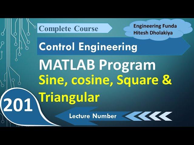 MATLAB Tutorial: Sine, Cosine, Square, and Triangular Wave Generation