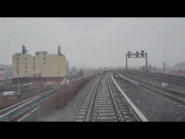 4K/60p: LIRR Shuttle M3 Front Window Jamaica to Atlantic Terminal