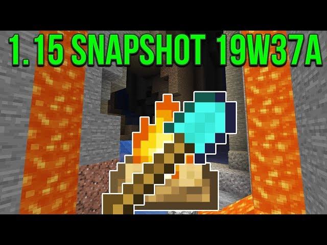 Minecraft 1.15 Snapshot 19w37a 1.16 Cave Update Code? More Version Parity
