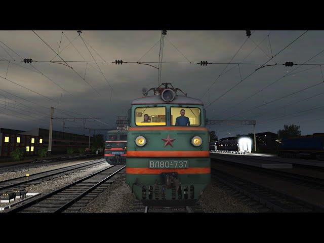 Trainz Railroad Simulator 2019 сценарий "Ночная смена" DLC Ростовский узел