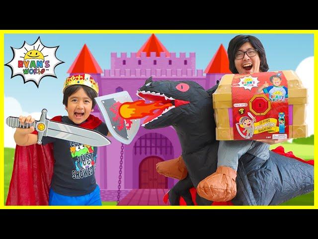 King Ryan vs Powerful Dragon Daddy for the Mystery Treasure Chest!!