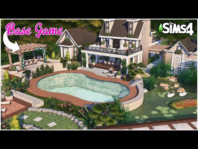 First Time Using CC  @MrOlkan 's Better Pools Kit - Sims 4 Speed Build | Kate Emerald