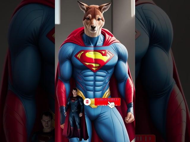 Superheroes but Kangaroo  #shorts #viral #marvel #trending #avengers #dc #superherotv