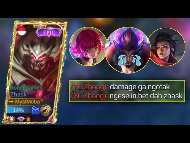 ZHASK COUNTER YU ZHONG ?? TOP GLOBAL ZHASK! BUILD ZHASK TERBARU & TERSAKIT!