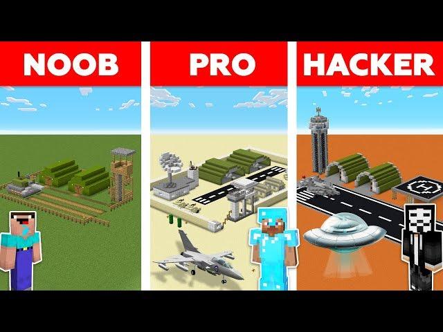 Minecraft NOOB vs PRO vs HACKER : Storm Area 51 Challenge in minecraft / Animation