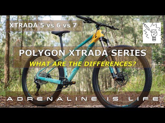 Polygon Xtrada 5 vs 6 vs 7 | Mountain Bike Spec Comparison | What's the Difference?