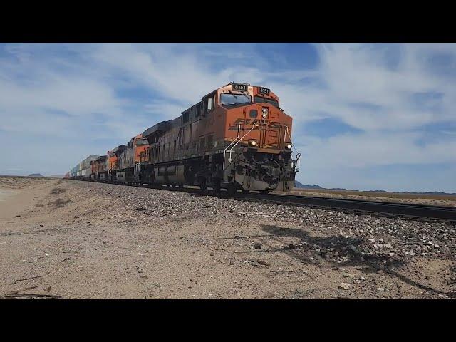 Fast Freight Trains in the Desert