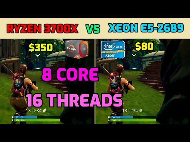 Ryzen 3700X vs Xeon E5 2689 - 8 Core 16 Threads Benchmark