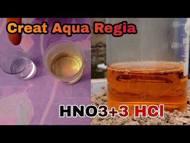 How To Make Aqua Regia | Alchemist Theory | HNO3+3 HCl