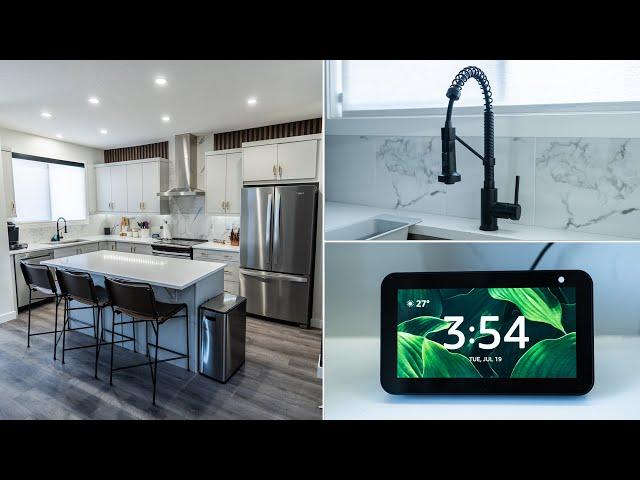 Modern Kitchen Transformation (2022) | DIY Wood Slats, Smart Tech & More!