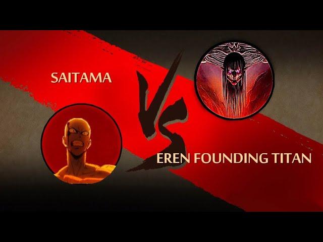 Saitama Vs Eren Founding Titan