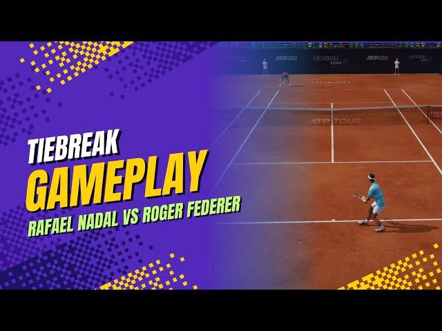 TIEBREAK | Rafael Nadal VS Roger Federer | Kitzbuhel | Gameplay