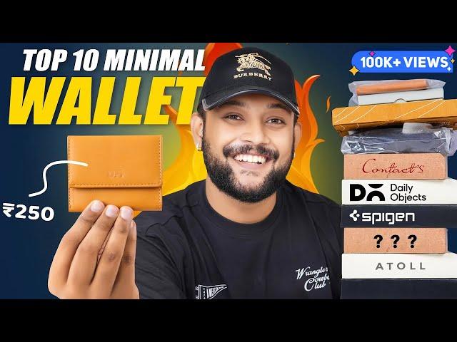 Top 10 Minimal WALLETS for Men UNDER 500 ON AMAZON  Wallet Haul Review 2024 | ONE CHANCE