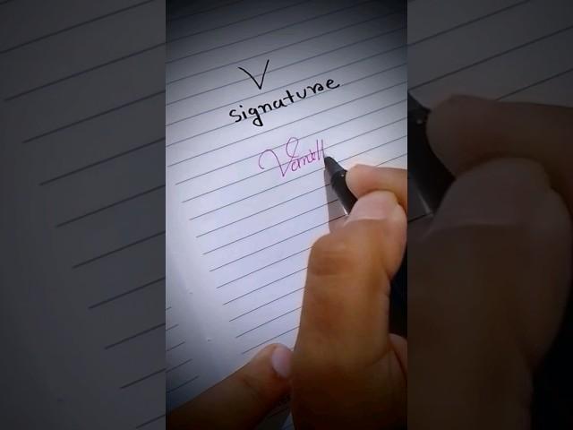 v styles signature calligraphy #signature #calligraphy #sign #shorts #lettering #handlettering