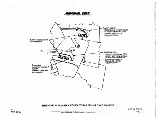 Система развлечения пассажиров В-757