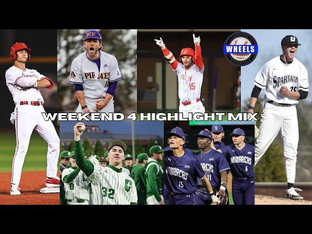 Exciting moments from weekend 4 of the 2025 College Baseball Season!