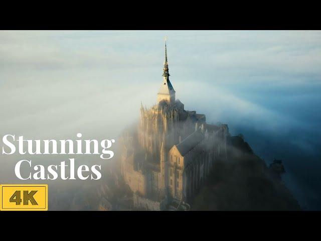 Castles 4K Drone Video | Drone Film UHD | Relaxing Scenery | Calming Music | Aerial Nature Footage