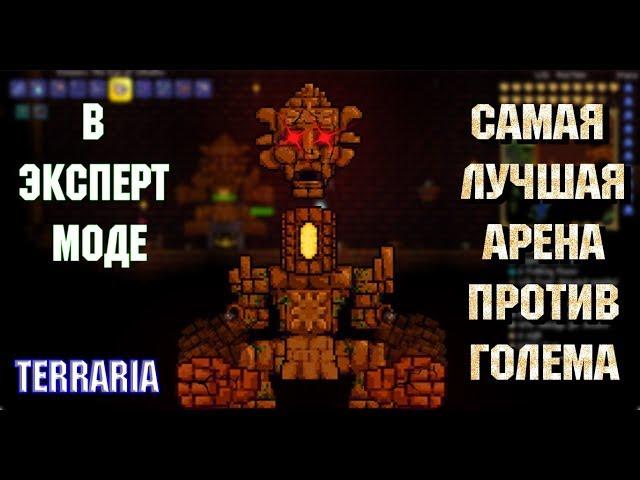 THE BEST ARENA AGAINST GOLEM IN EXPERT MODE ▼ T TERRARIA ▼ 1