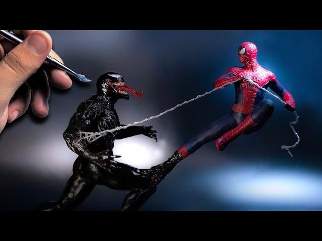 Sculpting VENOM vs The Amazing Spider-Man Timelapse