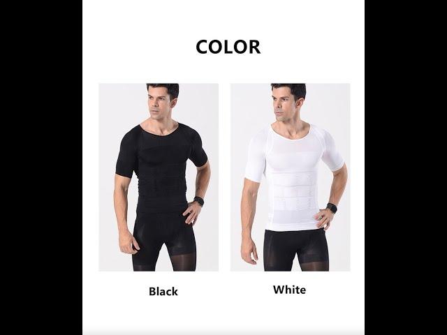 Men's short-sleeved shapewear corset abdomen tight-fitting waist slim-fit men's sportswear