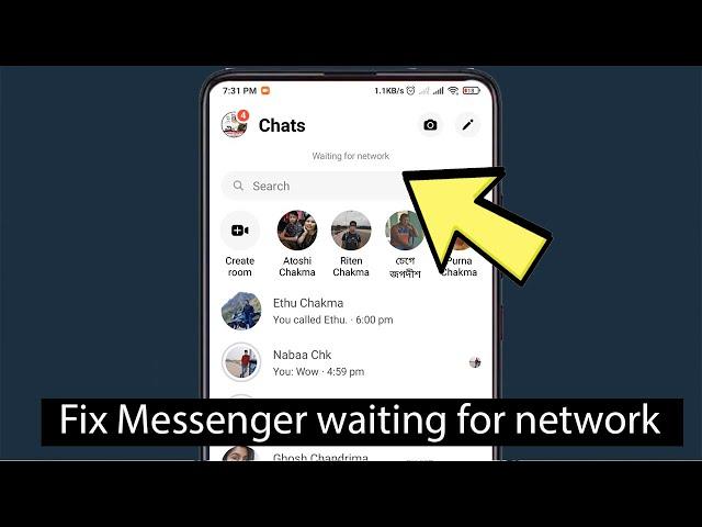 Fix Facebook messenger waiting for network android