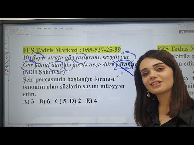 Azərbaycan dili I MİQ 2022 Qəbul  Sualları I Fidan İsgəndərova