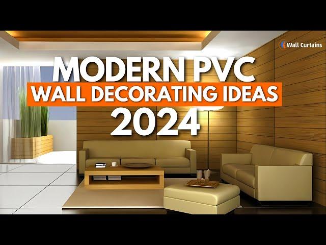 Modern PVC Wall Decorating Ideas For Living room & Bedroom | Interior Wall Design 2024