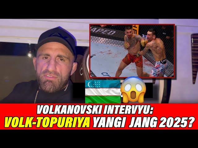 VOLKANOVSKI INTERVYU: TOPURIYA BILAN YANGI JANG MADRIDDA 2025? , MAKS AFSONA U QAYTADI!