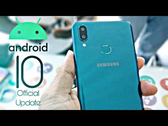 Samsung Galaxy A10s Official Android 10 Update