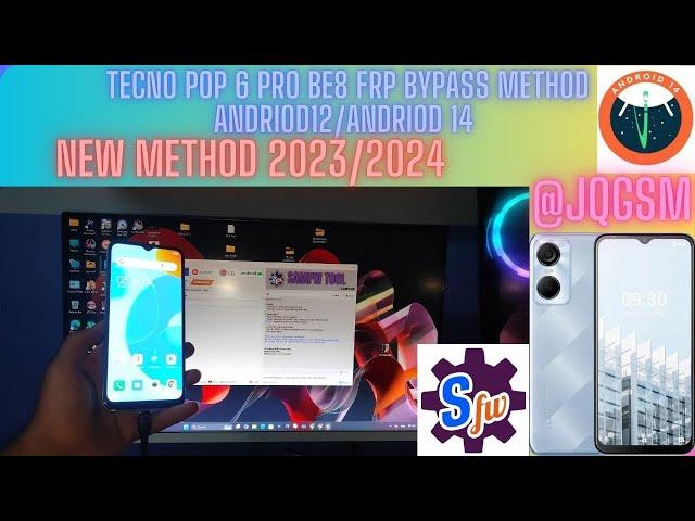 TECNO POP 6 PRO BE8 FRP BYPASS ANDROID 12 NEW METHOD 2024.2025 BY JQGSM