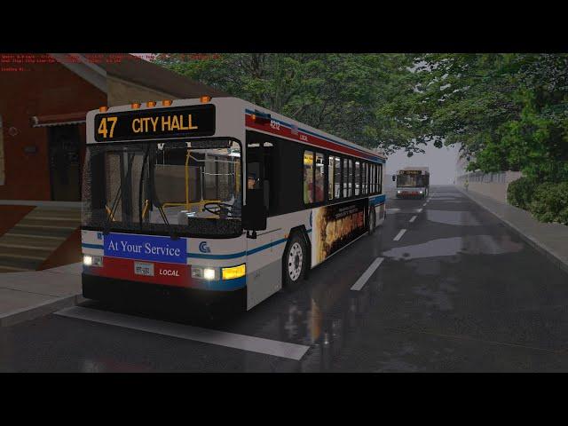 OMSI 2 Cayuga 0.7.6 Line 47 To Cayuga City Hall W/ Gillig Advantage