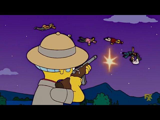 The simpsons mr burns hunts Springfield's people scene