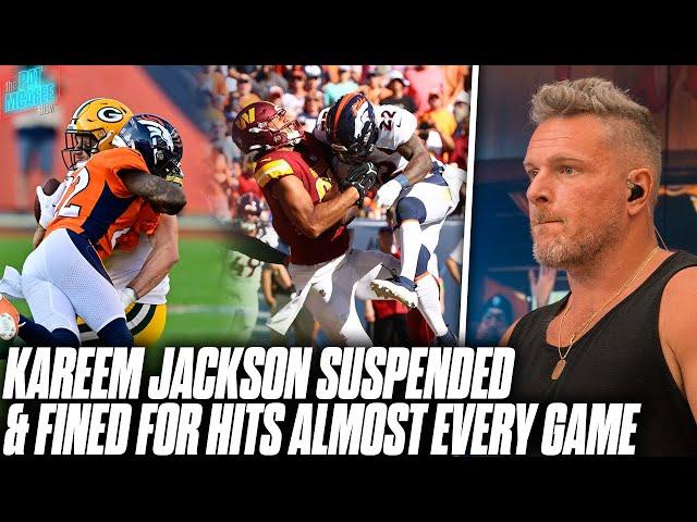 Kareem Jackson Has Been Fined For Hits 4 Out Of 6 Games This Season?! | Pat McAfee Show