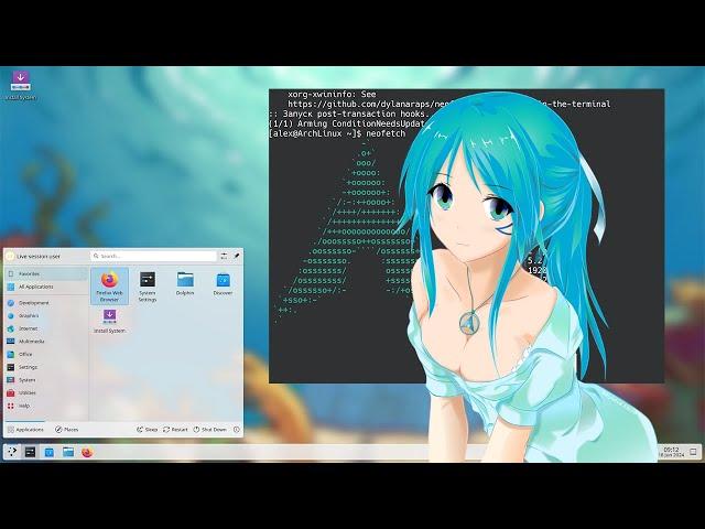 Полная установка Arch Linux с KDE Plasma