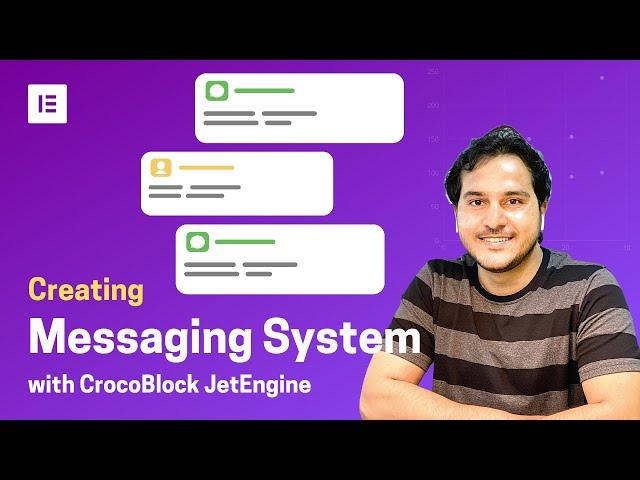 Wordpress messages between users with Crocoblock JetEngine & Elementor | 2022