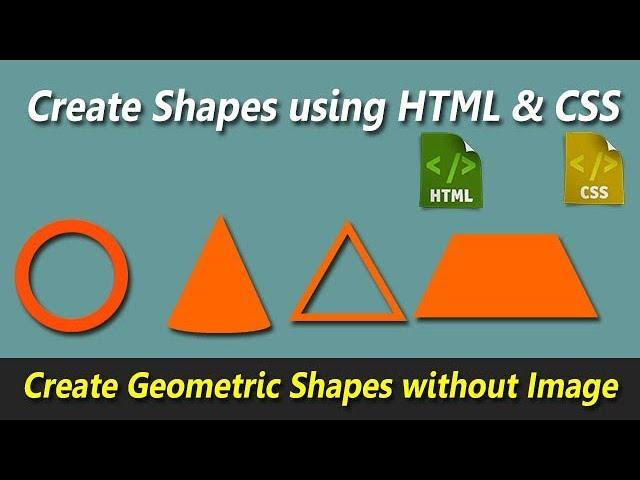 How to create different type of #Shapes using #HTML & #CSS