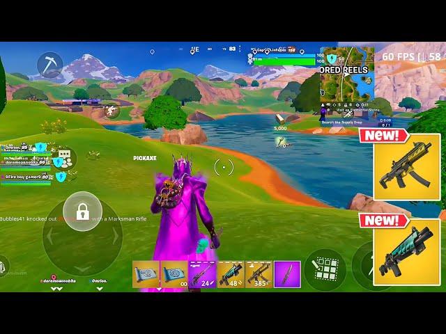 Samsung S23 Ultra 60 FPS Fortnite Mobile Gameplay *28 Elims Dub,  King Of Underworld, LETHEAN HADES*