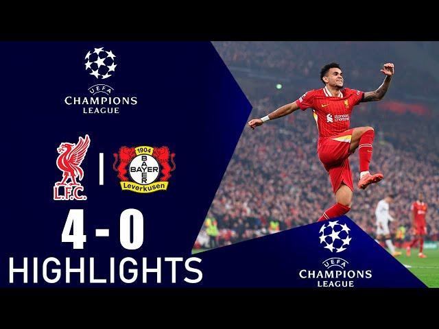 Luis Díaz Goal | Liverpool vs Leverkusen 4-0 Highlights | Champions League 2024/25