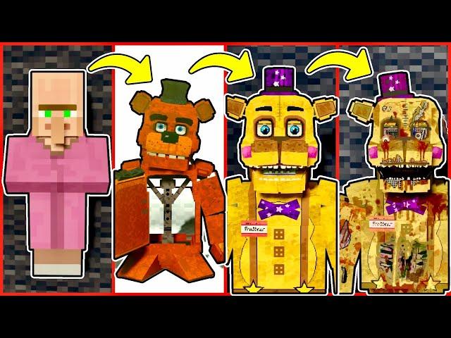 из ЖИТЕЛЯ в ФРЕДДИ в МАЙНКРАФТ фнаф пять ночей с фредди майнкрафт fnaf minecraft five nights