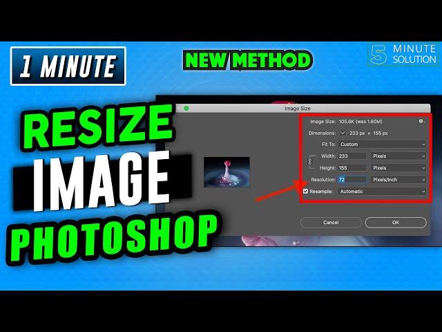 How to resize an image in photoshop 2024