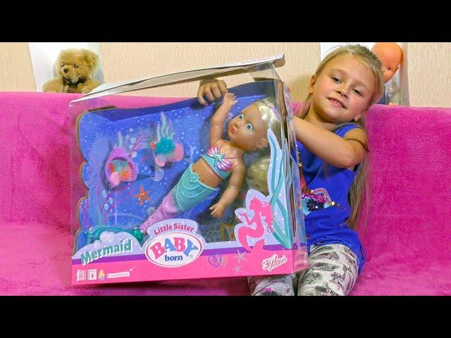 Новая КУКЛА Беби Бон РУСАЛКА! Распаковка и Обзор от Ярославы Doll Baby Born