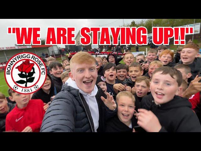 PITCH INVASION as BONNYRIGG ROSE MAKE HISTORY!!