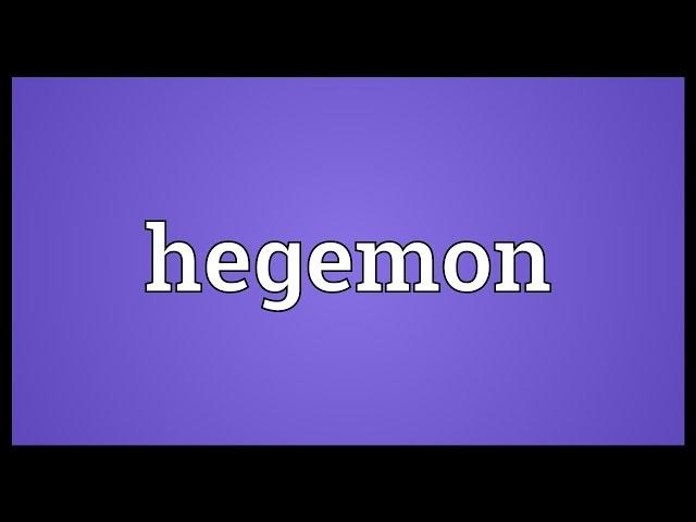 Hegemon Meaning