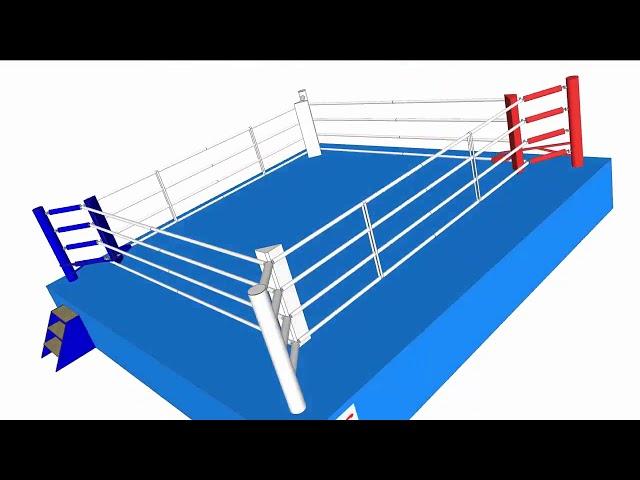 Боксерский ринг TOP TEN AIBA  Инструкция по сборке