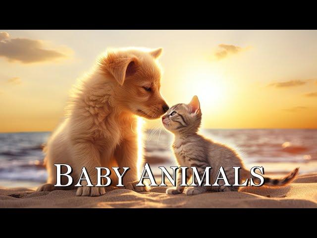 Baby Animals - Lovely Wild Cute Animals With Relaxing Music (Colorfully Dynamic)