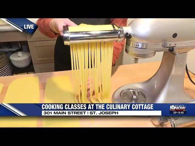 Learning how to make pasta at The Culinary Cottage