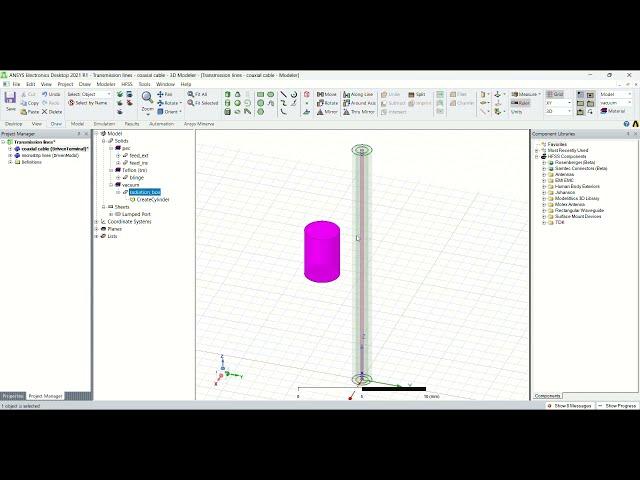 How to design coaxial cable with HFSS